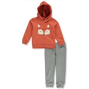 Carters Sherpa Fox Outfit Pants Sweatshirt
